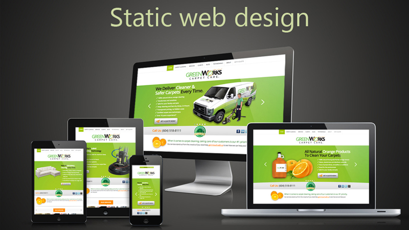 static website designing